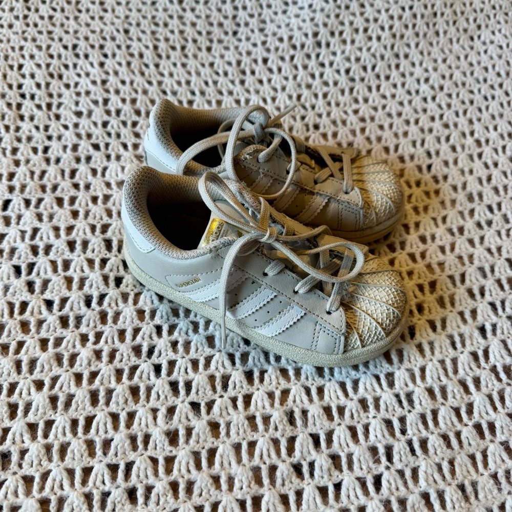 Beige Adidas Shoes